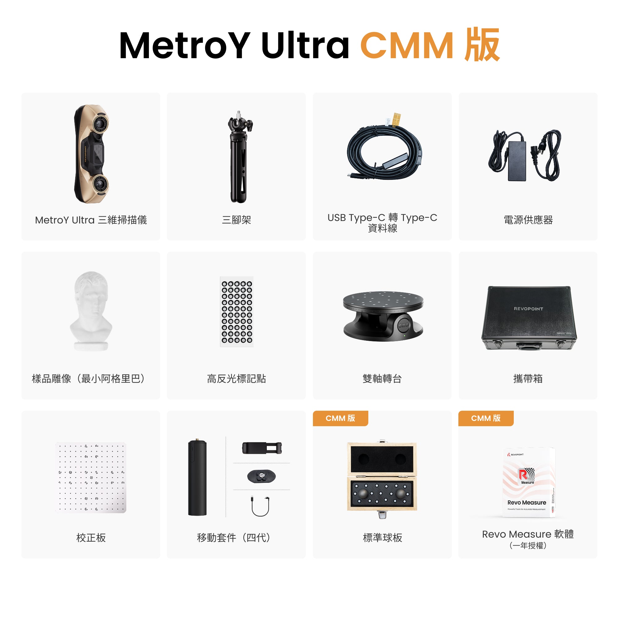 Revopoint MetroY Ultra:高階藍光計量級 3D 掃描器