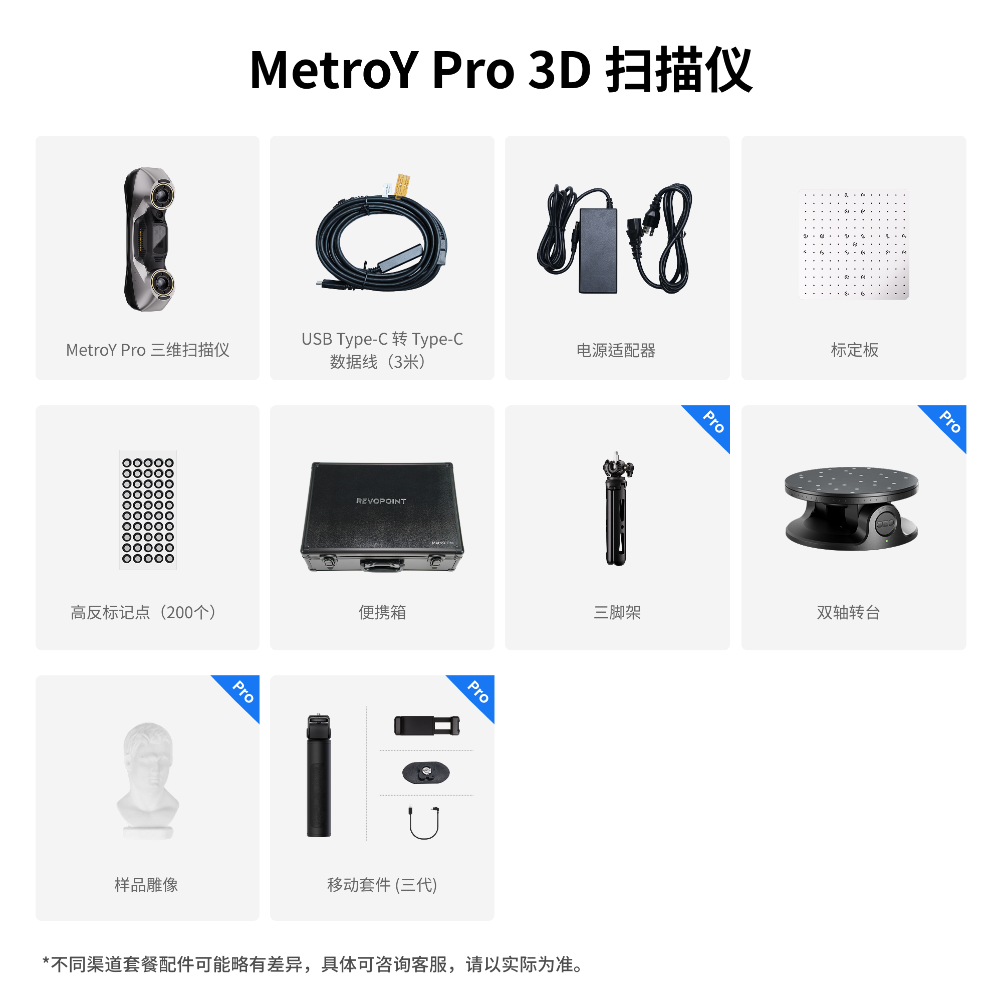 Revopoint MetroY & MetroY Pro: 無線式藍光3D掃描器