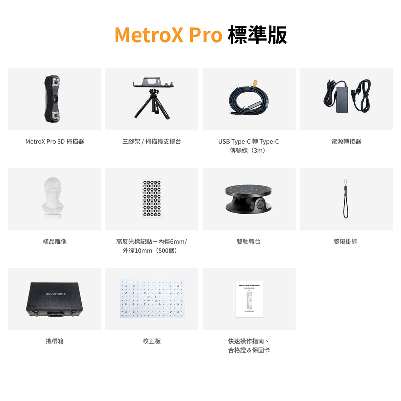 Revopoint MetroX Pro：工業級多線藍光雷射3D掃描器